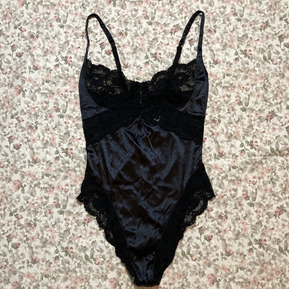 Vintage Victoria’s Secret Gold Label Black Bodysuit